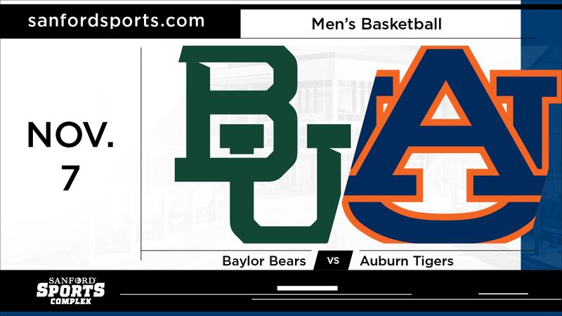 Baylor and Auburn men’s basketball to play at Sanford Pentagon