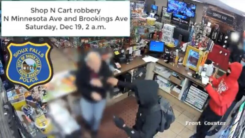 Police released this video of a robbery at the Shop N Cart early Saturday morning. One...