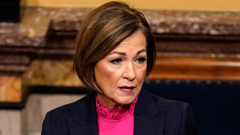 Republican Gov. Kim Reynolds has made the private school funding measure one of her top...