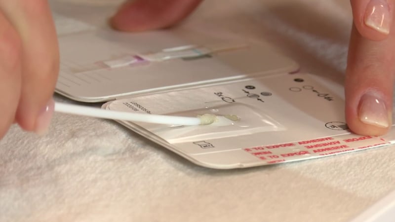 At-home coronavirus test (file)